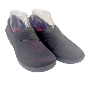 Crocs Busy Day Women's Black Dual Comfort Stretch Asym Wedge Shoes Size 8/9